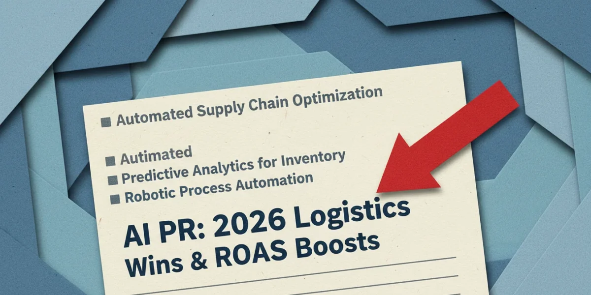 AI PR: 2026 Logistics Wins & ROAS Boosts