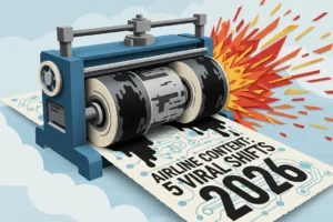 Airline Content: 5 Viral Shifts for 2026