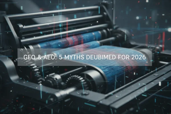 GEO & AEO: 5 Myths Debunked for 2026