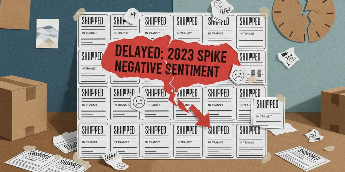 Shipping PR: 2023 Delays Spike Negative Sentiment
