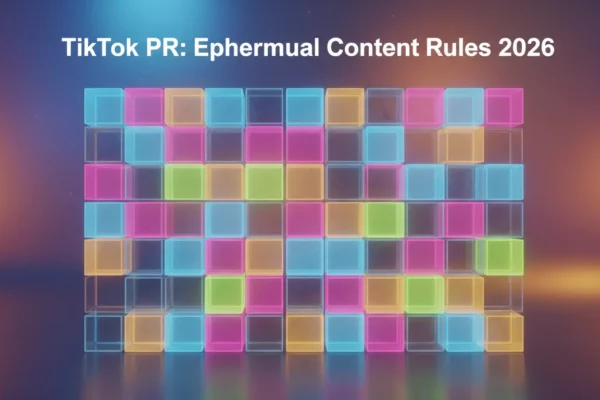 TikTok PR: Ephemeral Content Rules 2026