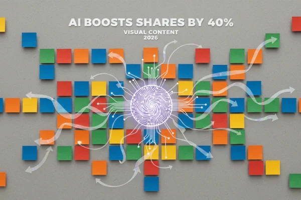 Visual Content: AI Boosts Shares by 40% in 2026