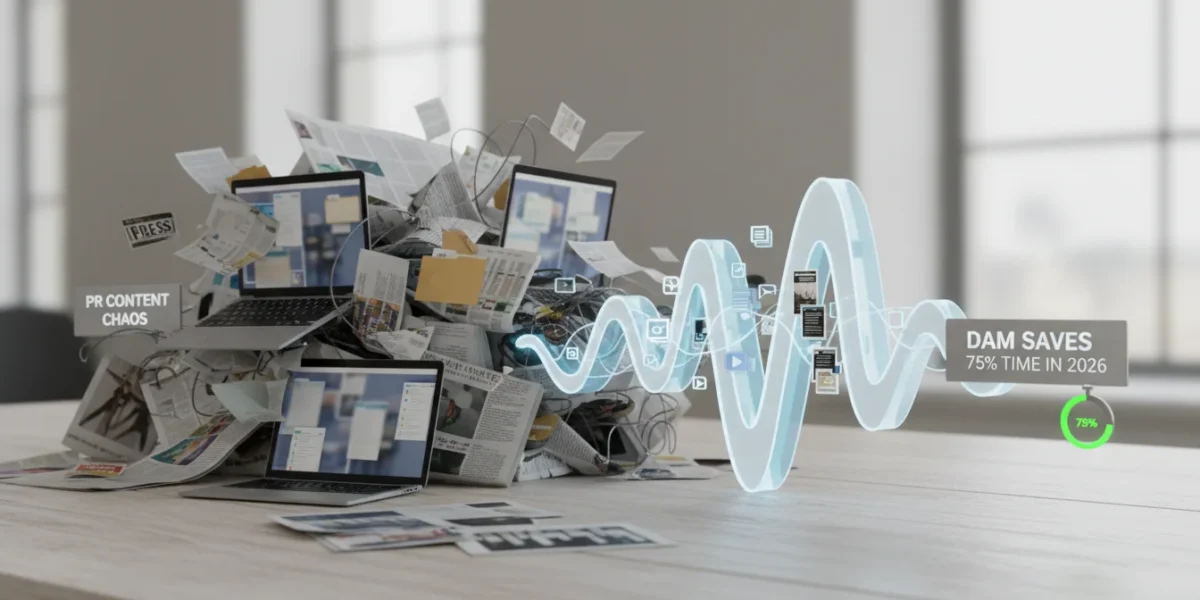 PR Content Chaos: DAM Saves 75% Time in 2026