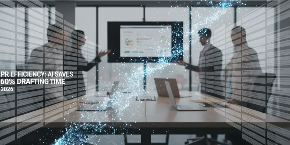 PR Efficiency: AI Saves 60% Drafting Time in 2026