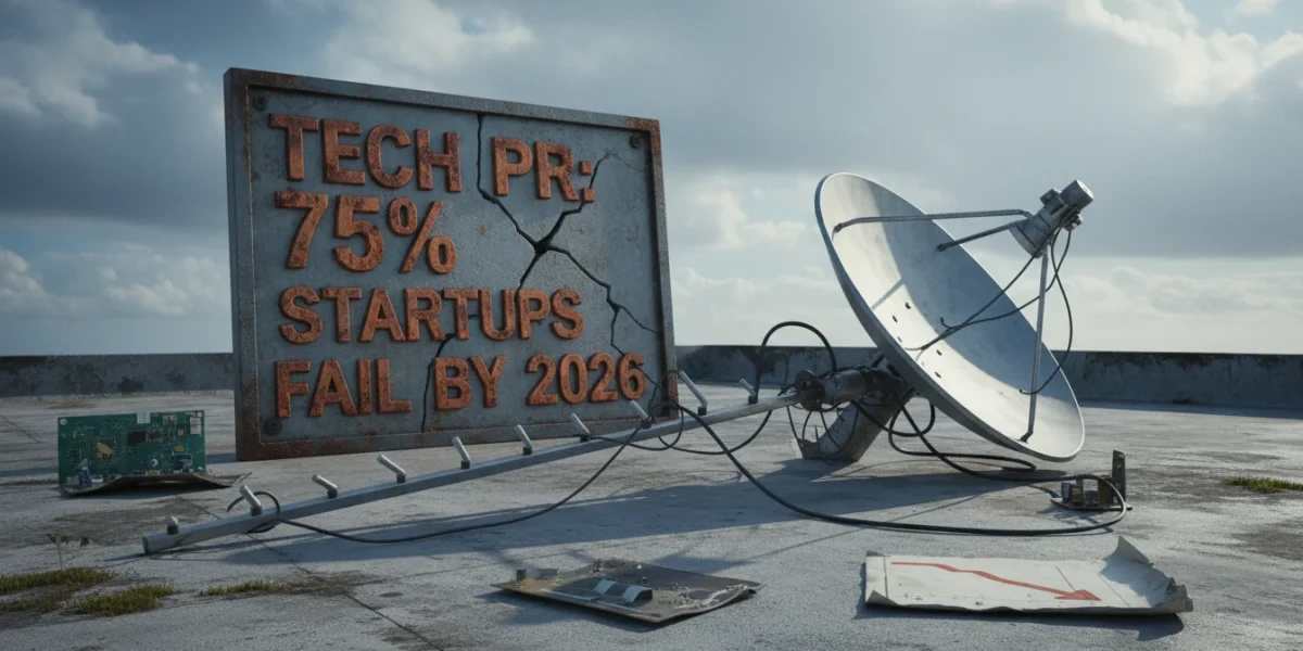 Tech PR: 75% of Startups Fail by 2026