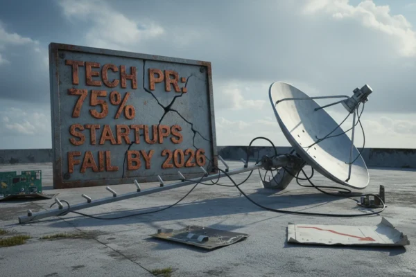 Tech PR: 75% of Startups Fail by 2026